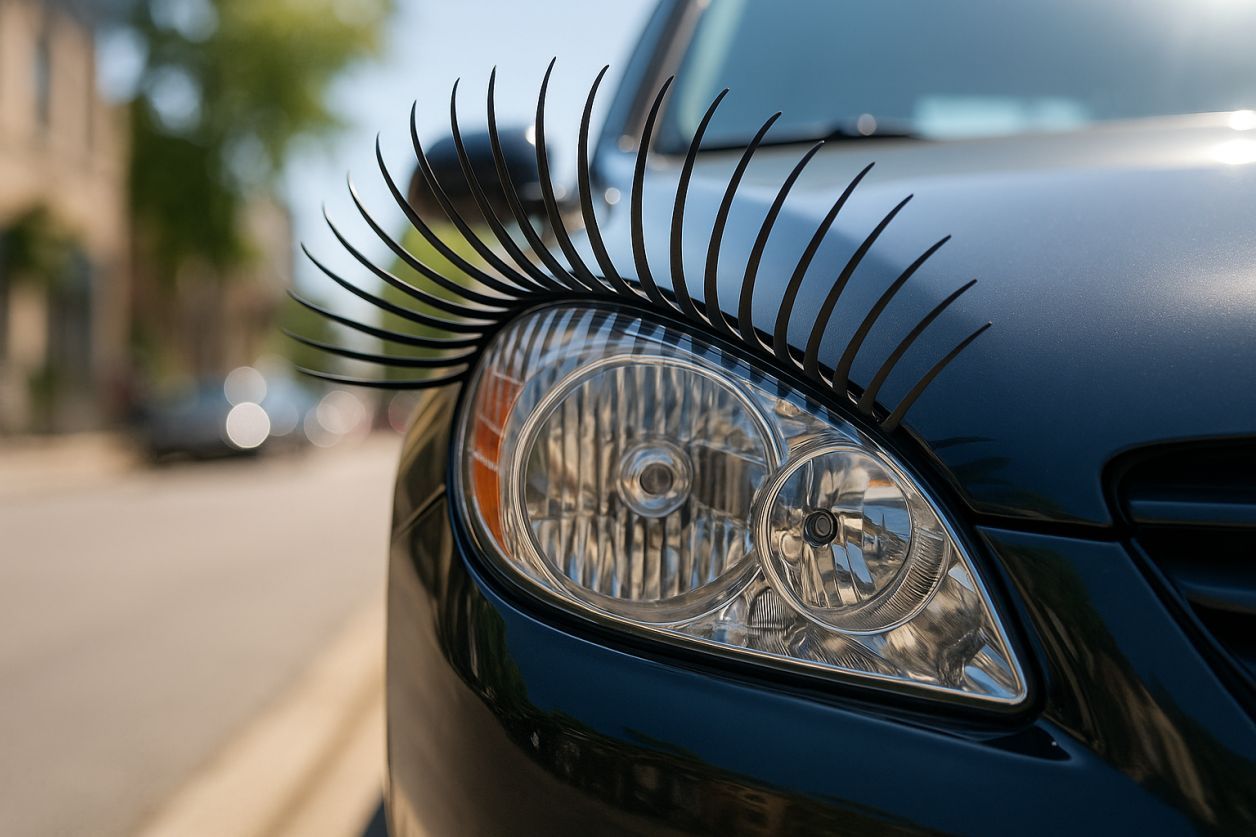 Des cils pour voiture : la tendance fun