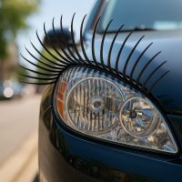 Des cils pour voiture : la tendance fun